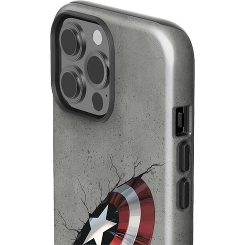 Marvel Captain America Shield Break iPhone 15 Pro Max Impact Case